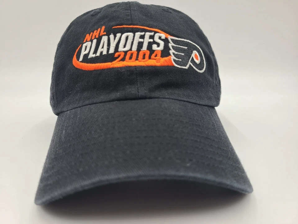 Vintage Philadelphia Flyers 2004 NHL Playoffs Twins Enterprise Strapback Hat Cap - Image 2 of 4