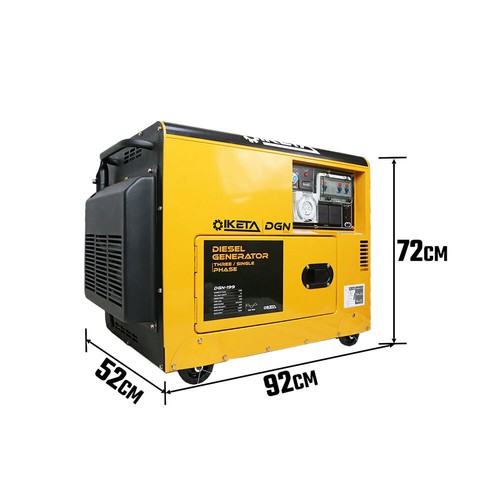 Diesel Generator 7400W Max Sine Wave Electric Start Site Camping Portable Power - Picture 12 of 12