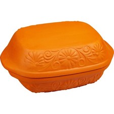 Tonbräter 4L - Kochgeschirr aus Ton, Bräter aus Ton, Tontopf aus Keramik