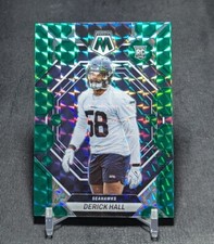 Derick Hall Green Prizm Holo Rookie RC 2023 Mosaic Card #310 Seattle Seahawks