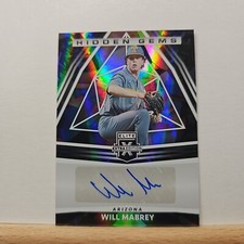 2022 Panini Elite Extra Baseball Will Mabrey Hidden Gems Autograph Foil AUTO