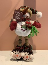 WINTER SNOWMAN - HOLDING LET IT SNOW SIGN - CUTE CHRISTMAS GIFT