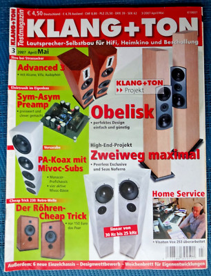 KLANG & TON, 4/07,STRASSACKER ADVANCED 3,FOSTEX T500AmkII,CIARE HW 163,AURASOUND