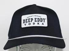 DEEP EDDY VODKA Snapback Hat Ball Cap | Blue & White | Logo Patch Rope Brim NEW!