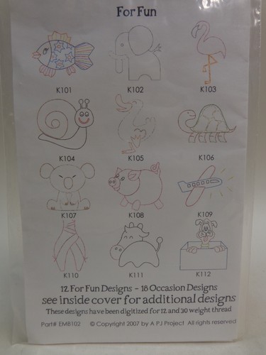 A PJ Project Embroidery Design CD Tea Towels 2 - Picture 2 of 4