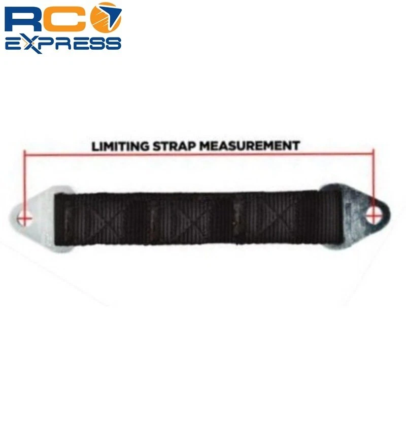 Hot Racing Suspension Travel Limit Straps 90mm (Gunmetal)(2) SLS90T1111 - Image 2 of 4