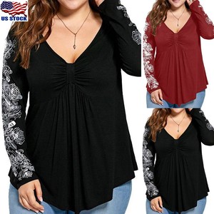 2018 Fashion Flower Blouses Floral Print Chiffon Blouse