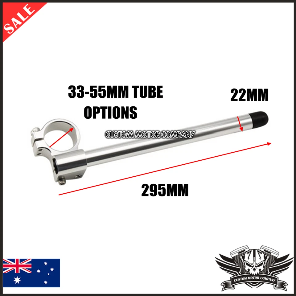 2X Clip On Riser Negro Manillar Ducati Supersport 750 1000 SS 50mm Tubo Horquilla Foto 3 de 4