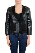 Viktor & Rolf Women's Wool Black One Button Blazer US S IT 40