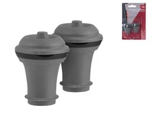 Vacu Vin Bottle Stopper Gray 2 Pieces