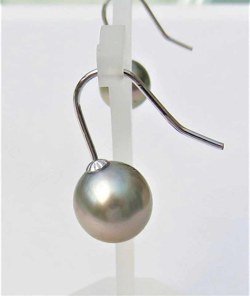 Tahiti Perlen Ohrringe Perlenohrringe Unikat Perlen Ohrringe handgefertigt 4827 - Bild 4 von 4