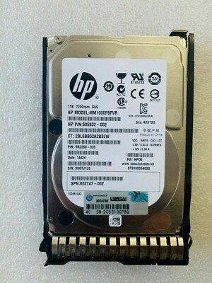 HPE 652749 B21 653954 001 1TB SAS 7 2K 6G 2 5 In SFF G8 G9 HP HDD Hard hpe-652749-b21-653954-001-1tb-sas-7-2k-6g-2-5-in-sff-g8-g9-hp-hdd-hard