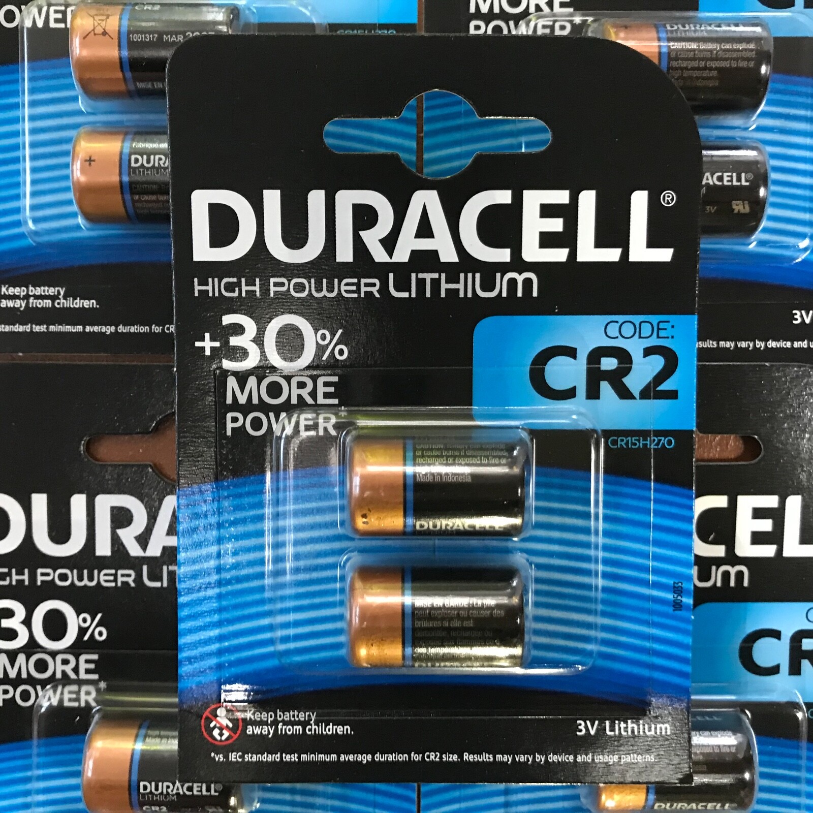4 x Duracell CR2 3V Ultra Lithium Photo Battery DLCR2 ELCR2 CR15H270