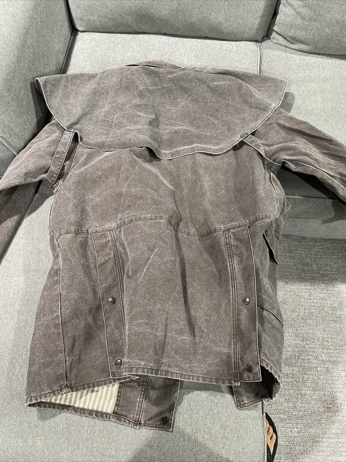 Outback Trading Company Bush Trader Denim Jacket Mens Brown Jacket Coat Sz 2XL