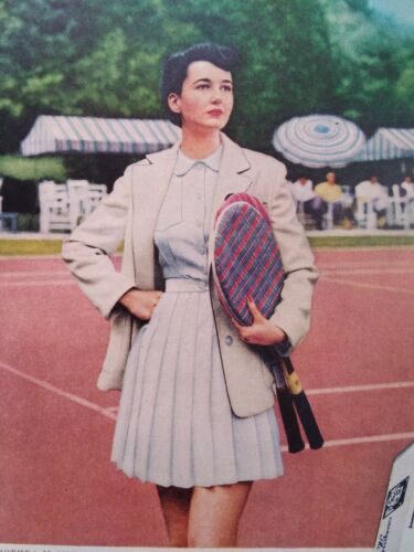 Studebaker Print Ad Original Vtg 1953 Coupe Tarrytown Cigarette Girl Tennis VA  - Picture 1 of 12