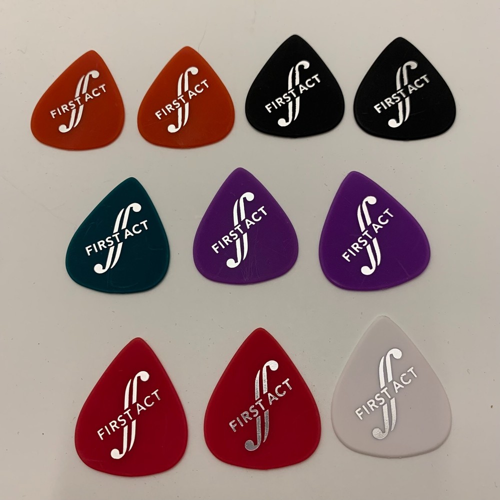 10 First Act Guitar Picks - Assorted Colors - Fast Shipping
