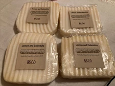 Lemon and Calendula Handmade Bath Bar Soaps Sealed New Scented Free Fast ship