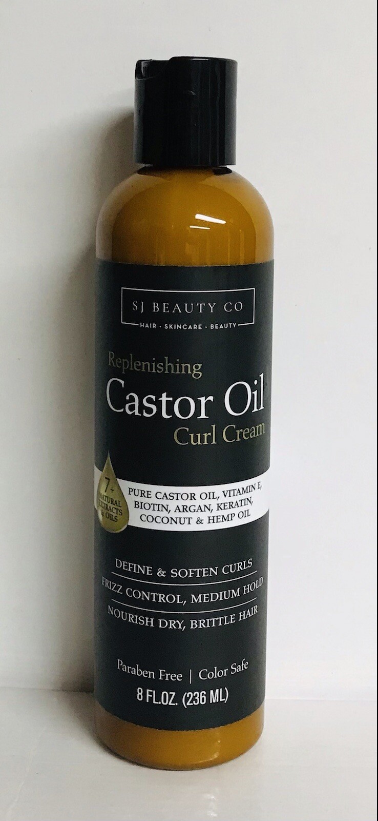 SJ Beauty Co.by SJ Creations Replenishing Castor Oil Curl Cream 8 fl oz