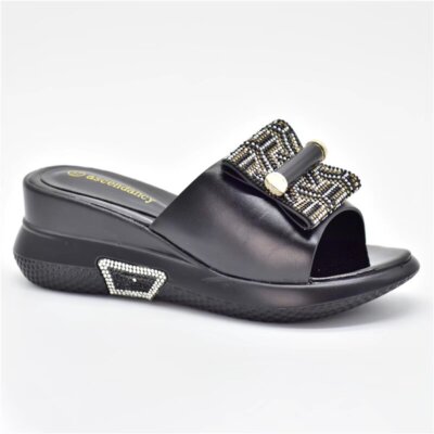 New Mid 5.5CM Italian Sandals Casual Shoes Luxury Slippers Women Shoes Home Gold