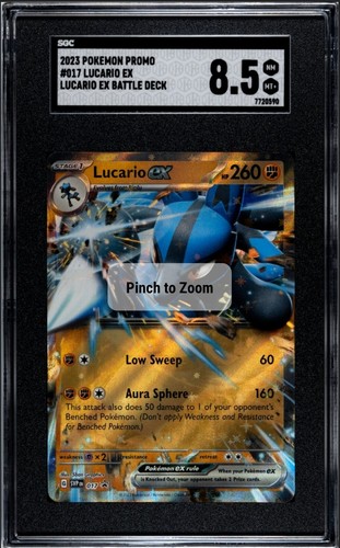 Lucario ex graded SGC 8.5 for sale on eBay