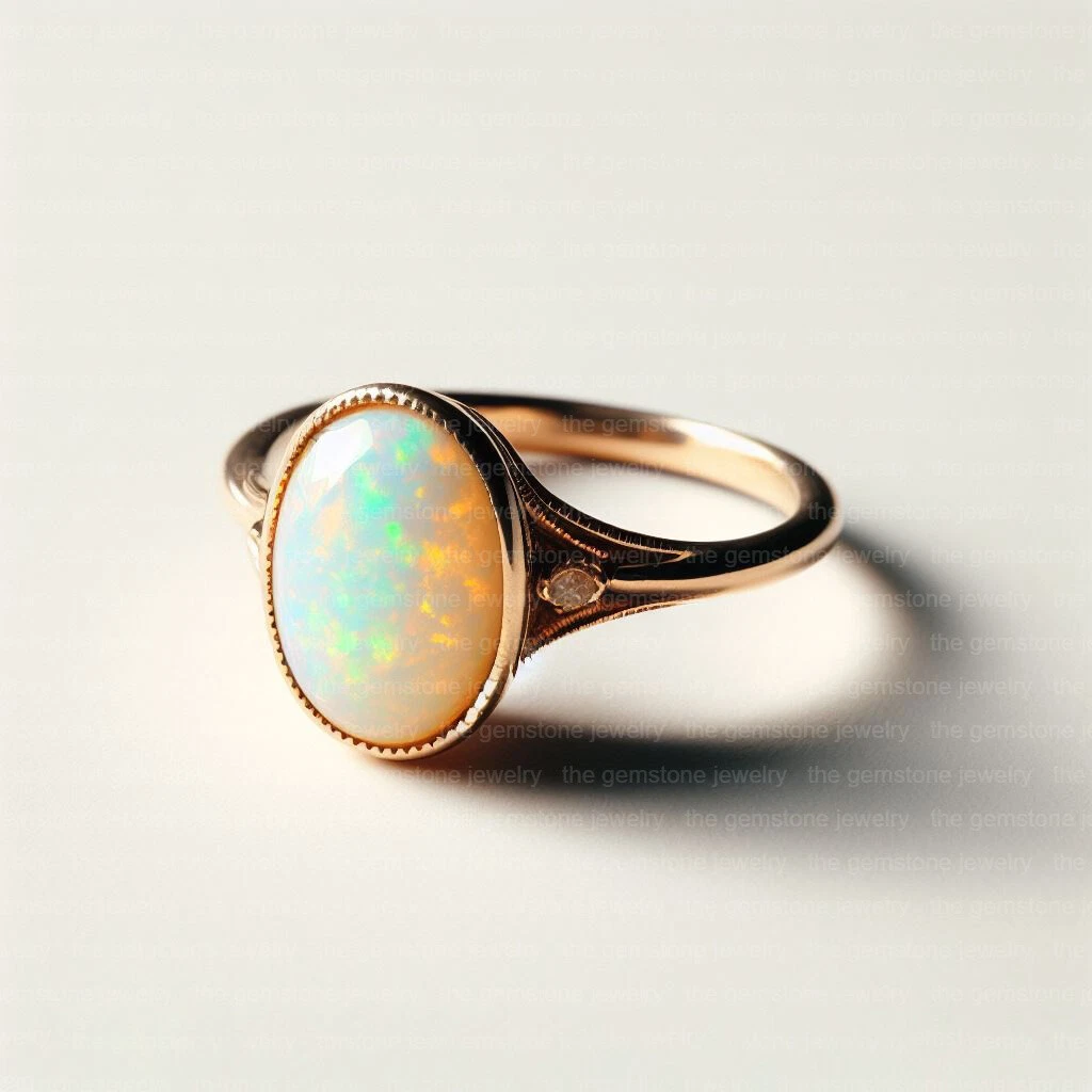 Real fire discount opal ring