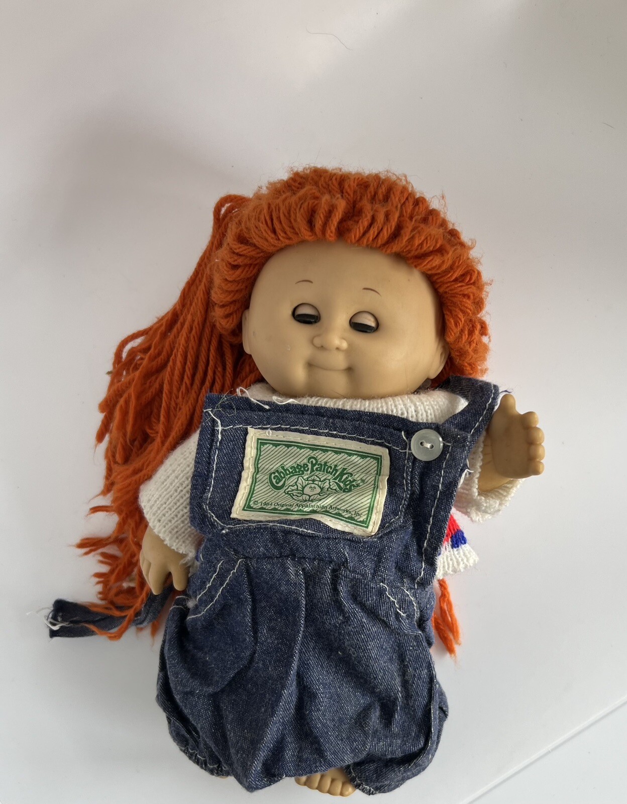 Vintage 1984 Playmate Cabbage Patch Doll Orange Red Hair Blink Eyes | eBay