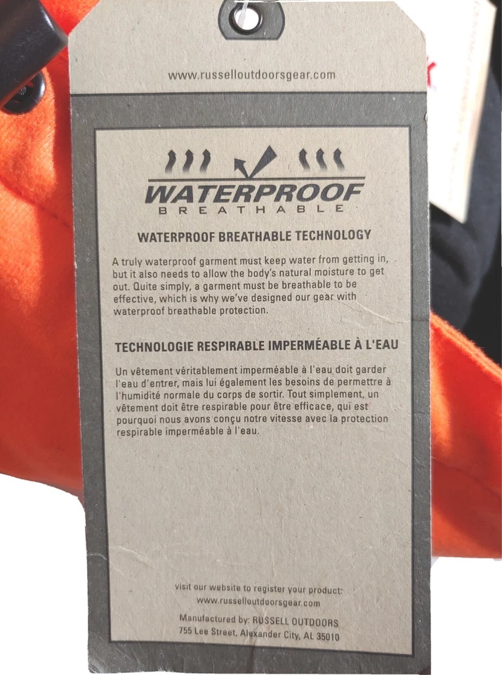 💥New💥Blaze Orange Hunting Parka Coat Hooded Waterproof/ Breathable  SAFETY  XL - Image 4 of 4