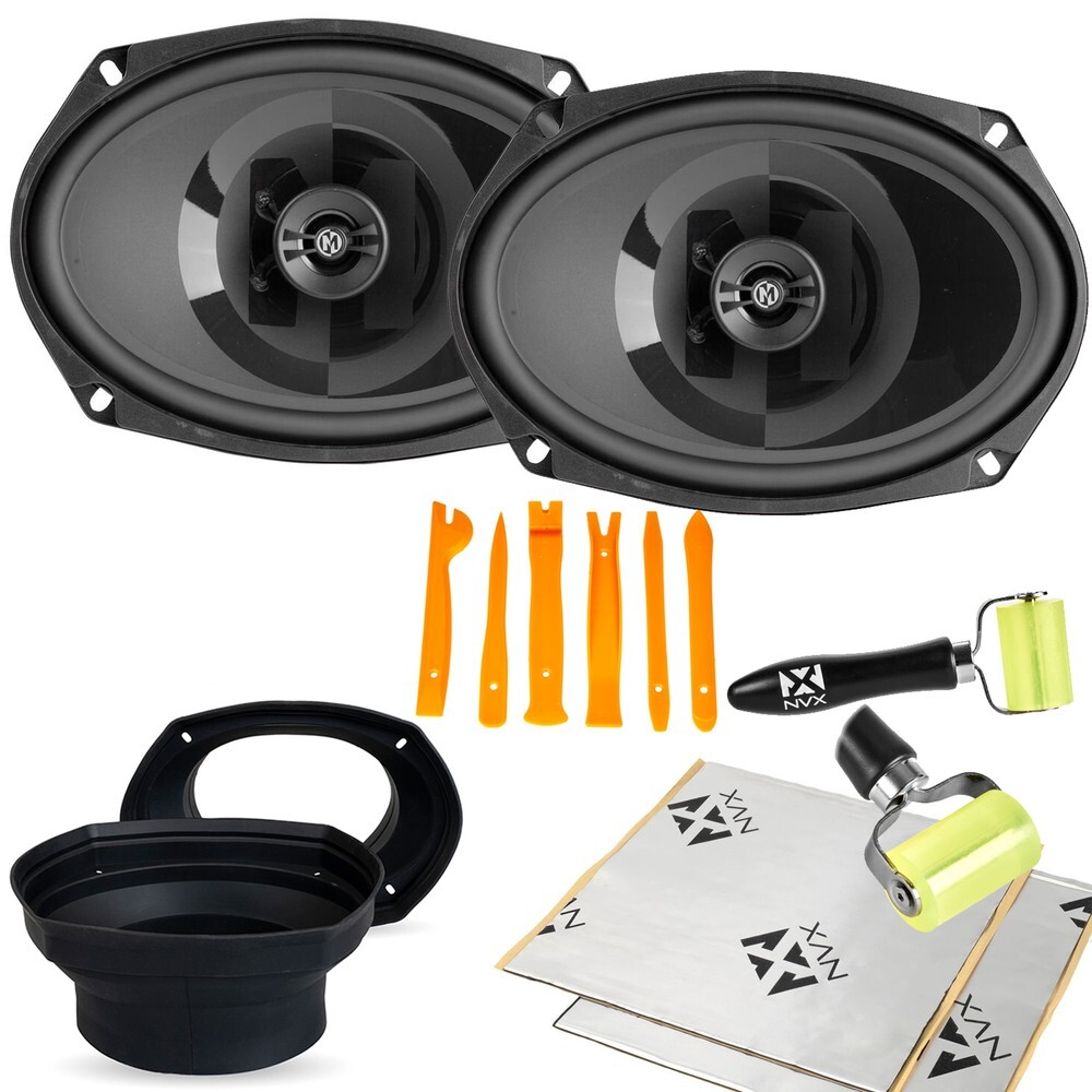 Динамики Memphis PRX6902 мощностью 60 Вт 6x9 с сетевыми перегородками и комплектом для глушения звука 2909000₽