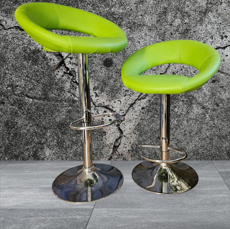 2er Set Barhocker höhenverstellbar Barstuhl Tresenhocker Bistrohocker Kunstleder
