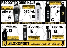 BORRACCE ALLUMINIO & THERMOS ACCIAIO INOX ORIGINALI JUVENTUS