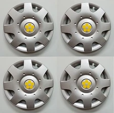 New YELLOW DAISY FLOWER 16" Hubcap Set fits VW BEETLE BUG  1998-2019 Wheelcover