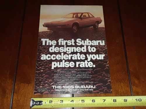 Subaru XT 1985 cupé anuncio original 1985 - Imagen 12 de 12