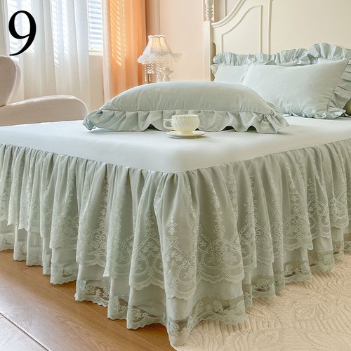Universal Spitzensaum Tagesdecke Prinzessin Schlafzimmer Bett Rock Abdeckung Haushalt Bettwäsche - Bild 9 von 26