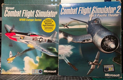 Microsoft Combat Flight Simulator WWII Europe + Simulator 2 WWII Pacific Theater