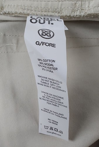 NWT G/Fore FOREPLAY 5 Pocket Pants Stone Beige G4MS21B42FB Men's, Size 30x32 - Picture 15 of 17