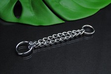 Wurfkette doppelt mit 2 Ringen Hundetraining Welpenerziehung Hundesport