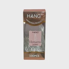 Hang Gel x Tips Premium 100 pc Refill Box Stiletto Long