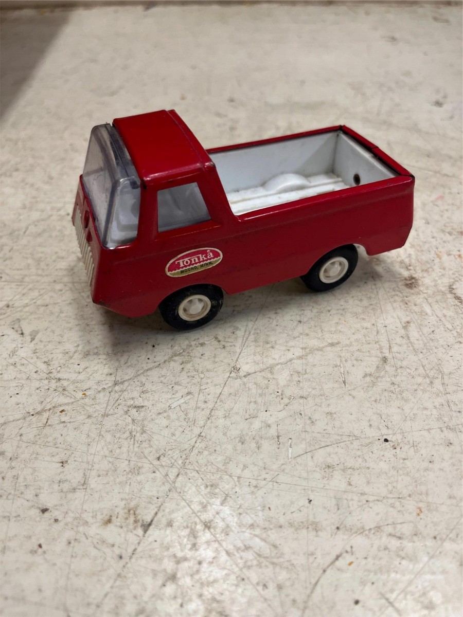 vtg 1960s Tonka Red Pickup work truck red 4.5
