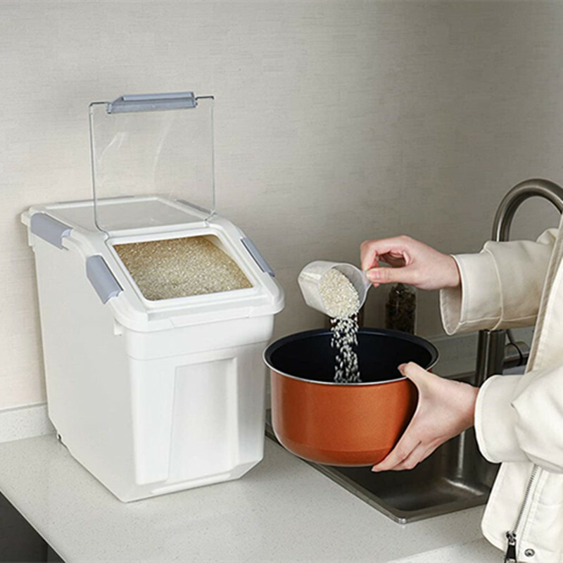 Storage For Rice Bulk Rice And Beans Long Term Storage 10kg Airtight Rice Storage ...