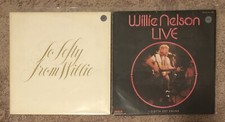 2 Willie Nelson vinyl record To Lefty from Willie Willie Nelson Live