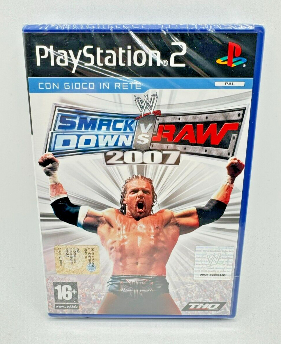 WWE SmackDown VS Raw 2007 PS2 Sony Playstation 2 PAL ITA Jeu Neuf SEALED