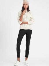 Banana Republic Black Skinny Performance Work Travel Casual Pant 599444 NWT 4 4P