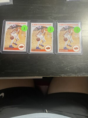 Three Cade Rookie Card Lot of Three Cade Cunningham 2021 Chronicles Hoops Draft ...