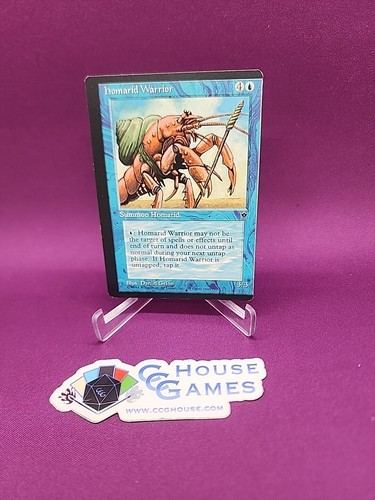 MTG Homarid Warrior Misprint Factory Cut Error Fallen Empires Magic *CCGHouse RC