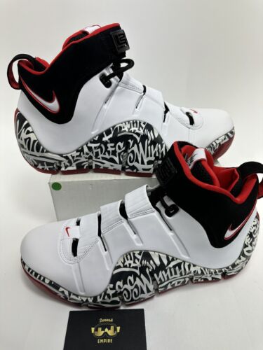 Nike Zoom LeBron IV 'Graffiti' Basketball DJ4888-100 Men’s Size 9 No Lid