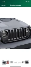 Jeep Wrangler Front Grill Inserts & Headlight Cover Kit