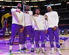 Anthony Davis, LeBron James, Quinn Cook, Kentavious Caldwell-Pope - 8X10 Photo 