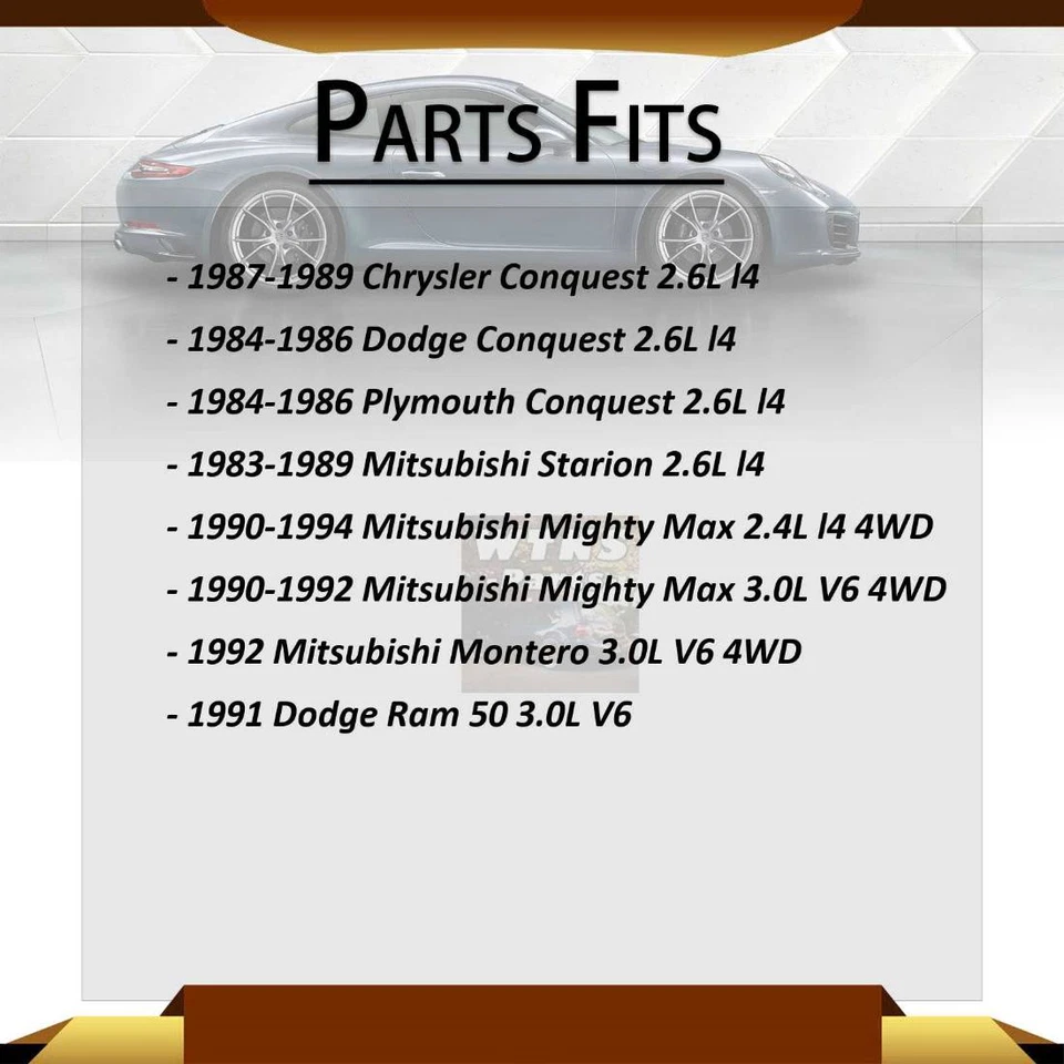 Anclaje de montaje de motor delantero 2 piezas para Dodge Conquest 1984-1986 2,6 L Foto 2 de 4