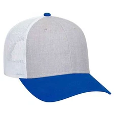 OTTO CAP 83-1300 Unisex 6 Panel Low Profile Mesh Back Trucker Hat
