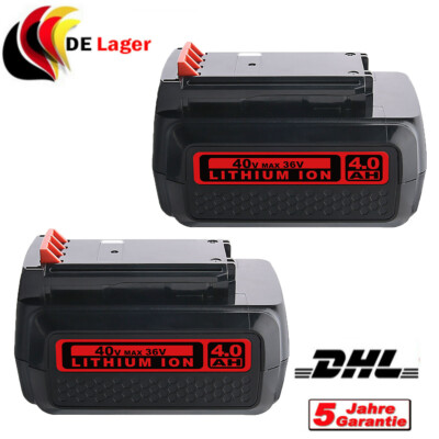 2X 36V 4,0Ah Li-Ion Akku Für Black & Decker LBX36 LBXR36 LBX2040 BL20362 LHT2436